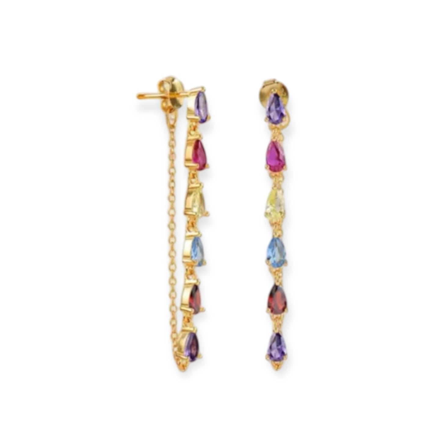 COLORS CHAIN EARRINGS
