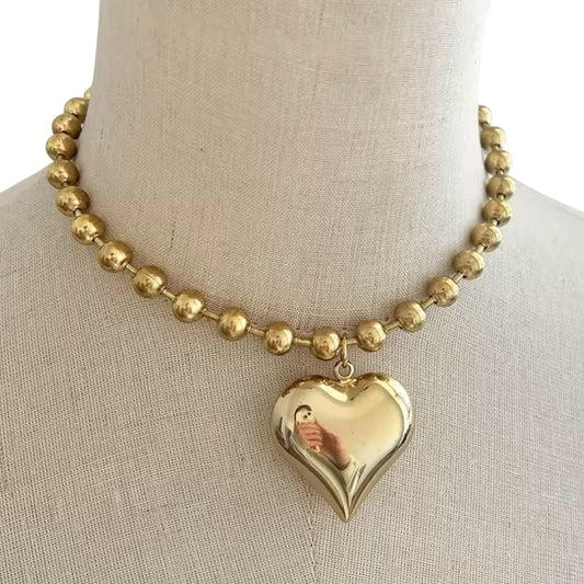 HEART CHUNKY NECKLACE